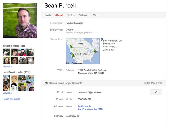 Google+ Profiles will Include Address Book from Google Contacts Google+ Profiles will Include Address Book from Google Contacts