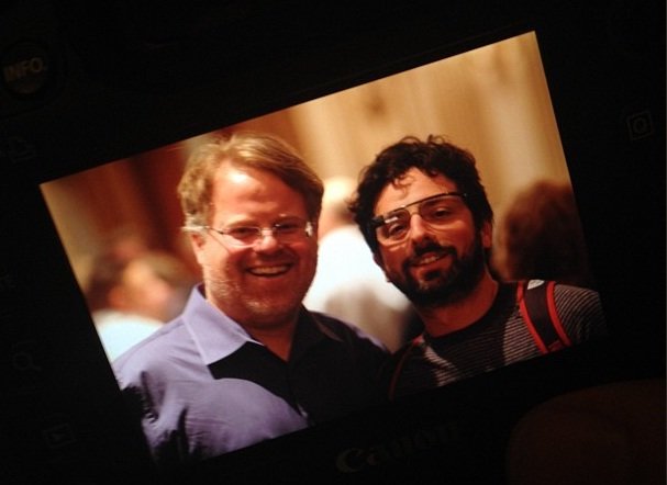 Prototype Google Glasses Spotted on Sergey Brin Prototype Google Glasses Spotted on Sergey Brin