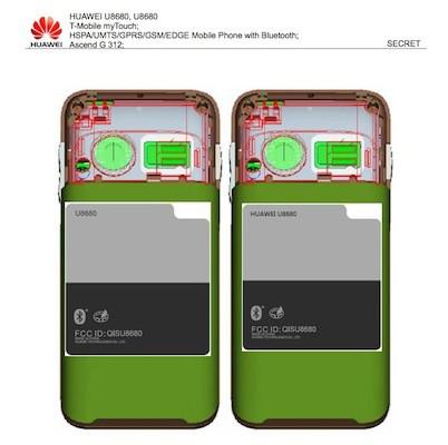 Huawei Ascend G312 spotted at the FCC with T Mobile myTouch branding