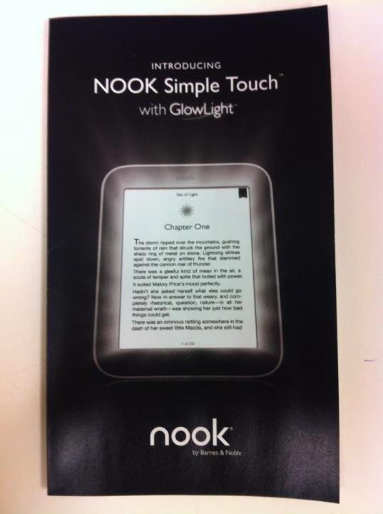 Barnes & Noble to launch front lit Nook e reader?