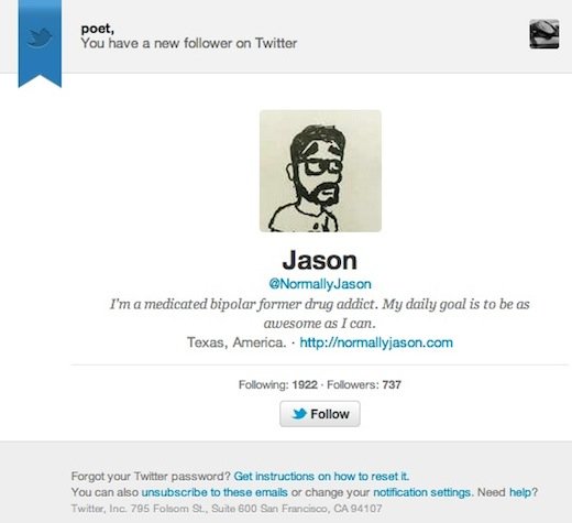 Twitter Rolling Out New Profile Based Follower Email Notifications Twitter Rolling Out New Profile Based Follower Email Notifications