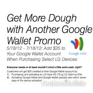 Sprint Adding $25 to Google Wallet On Selected LG Phones Sprint Adding $25 to Google Wallet On Selected LG Phones