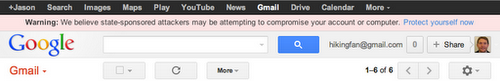 Google launches security warnings for suspected state sponsored attacks in Gmail Google launches security warnings for suspected state sponsored attacks in Gmail