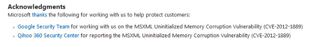 Microsoft thanked Google for spotting security vulnerability in Internet Explorer