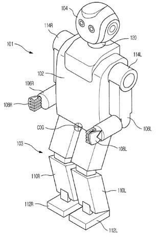 Samsungs robot patent mimics human walk 