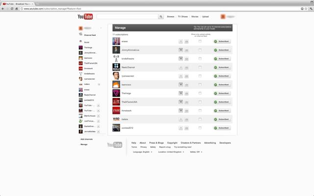 YouTube tests a new design?