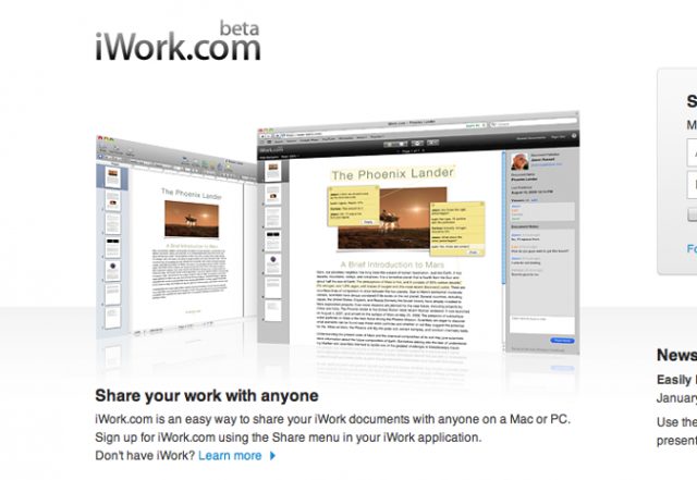 Apple to shut down iWork.com on July 31 2012 Apple to shut down iWork.com on July 31 2012