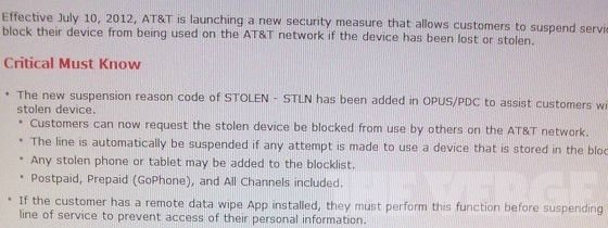 AT&T blocklist to make life harder for phone thieves