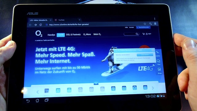 Asus Transformer Pad TF300 with LTE caught on video in Germany Asus Transformer Pad TF300 with LTE caught on video in Germany