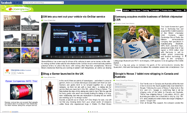 Ubergizmo Launches its Social Reader for Facebook Ubergizmo Launches its Social Reader for Facebook