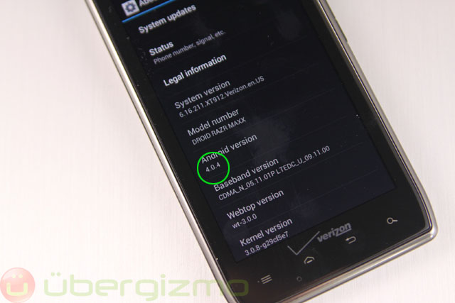 Android 4.0 now available for Droid RAZR and DROID RAZR MAXX owners Android 4.0 now available for Droid RAZR and DROID RAZR MAXX owners