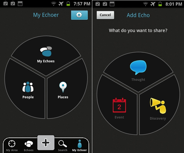 Echoer Combines Human Thoughts with Places, Now on Android