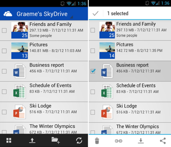 SkyDrive App For Android Finally Arrives