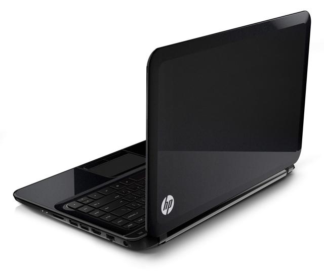 HP Pavilion Sleekbook 14_Black_rear left facing