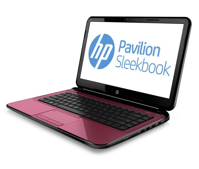 HP Pavilion Sleekbook 14_Red_left facing