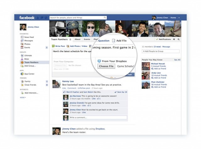 Dropbox file sharing comes to Facebook Groups` Dropbox file sharing comes to Facebook Groups`