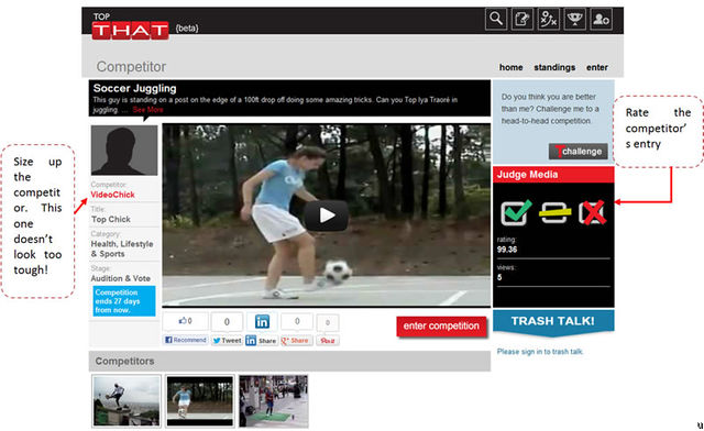 TopThat: a website to compete with your friends TopThat: a website to compete with your friends