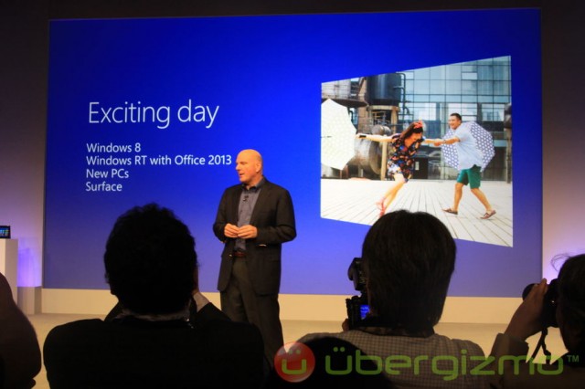 Windows 8 and Microsoft Surface launch event in NYC