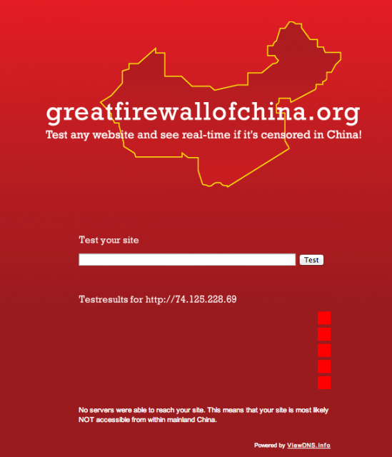 China Blocked Google.com (Updated) China Blocked Google.com (Updated)