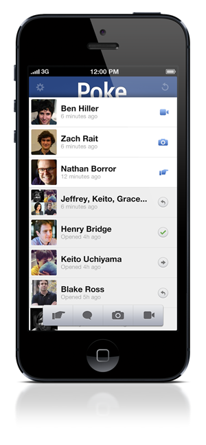 Facebook Poke Sends Self Destructive Pokes To Your Friends On iPhone