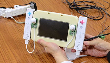 Nintendo Wii U GamePad Prototype Once An LCD With Wii Remotes Attached Nintendo Wii U GamePad Prototype Once An LCD With Wii Remotes Attached