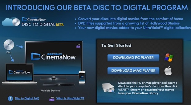 Best Buy CinemaNow Offers Disc To Digital Conversion Service At Home Best Buy CinemaNow Offers Disc To Digital Conversion Service At Home
