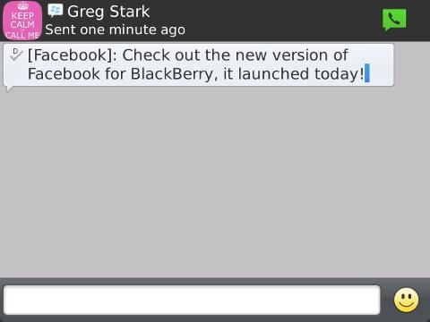 Facebook For BlackBerry 3.3 Now Available