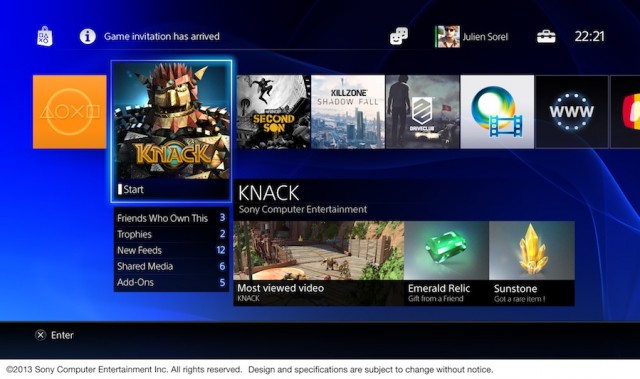 PS4 User Interface Highlighted In New Screenshots PS4 User Interface Highlighted In New Screenshots