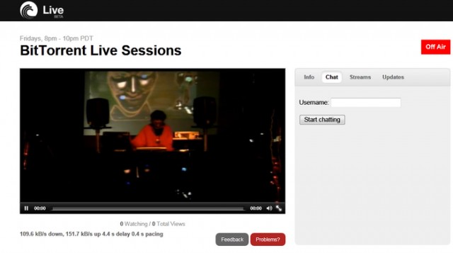 BitTorrent Intros Live Streaming Service That Makes Buffering A Thing Of The Past BitTorrent Intros Live Streaming Service That Makes Buffering A Thing Of The Past