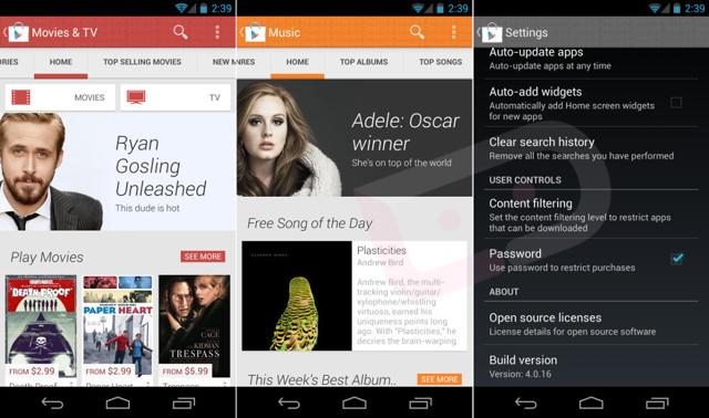 Latest Leak Previews What May Be Google Play Version 4.0