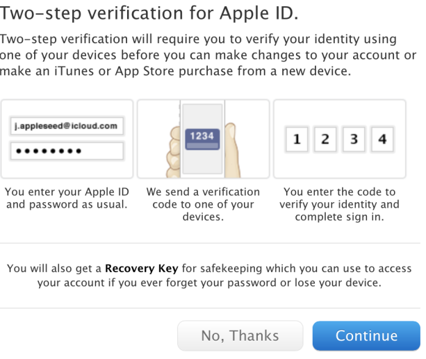 Apple Rolls Out Two Step Verification For iCloud And Apple ID Apple Rolls Out Two Step Verification For iCloud And Apple ID