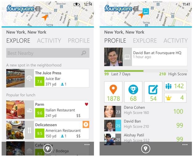 Foursquare App For Windows Phone Updated With Nokia Lumia Exclusive Features