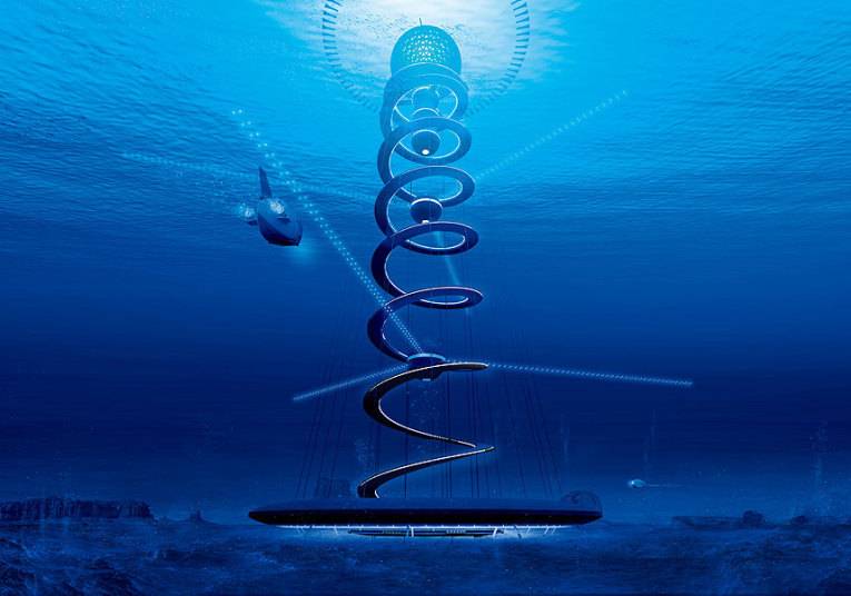 Japanese Architecture Firm Shares An Idea to Connect Vertically with the Deep Sea