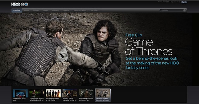 hbo go series game of thrones