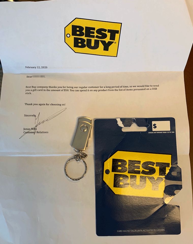 Malware Laden Fake Best Buy Usb Drives Are Being Sent Out In The