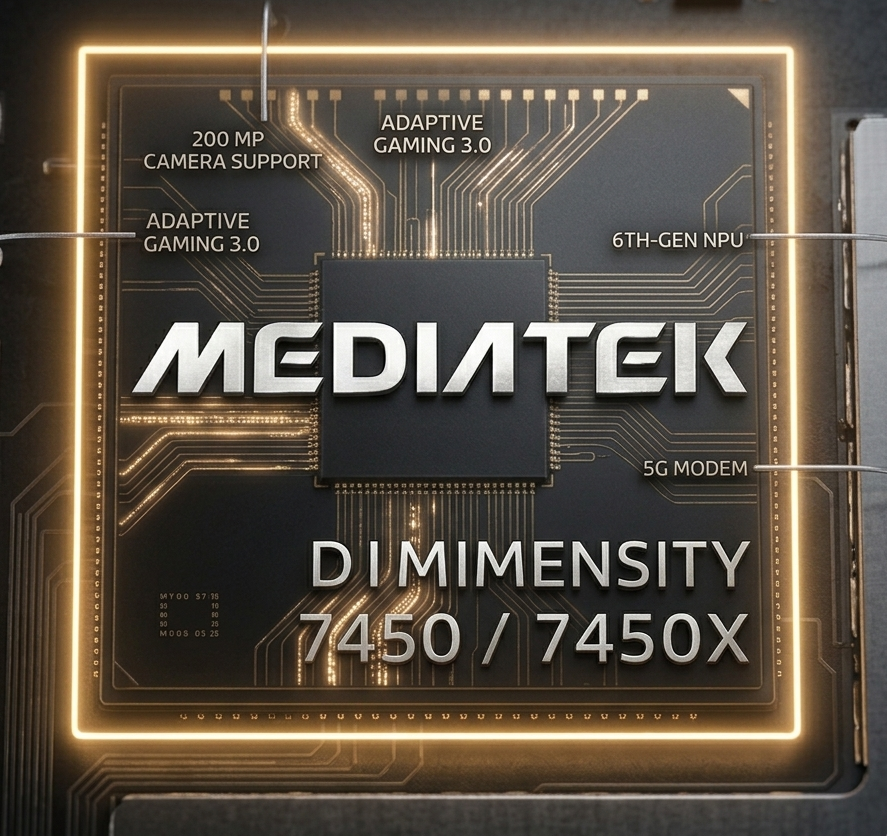 MediaTek Dimensity 7450 And 7450X Announced With 200MP Support And AI for Mid-Range Phones