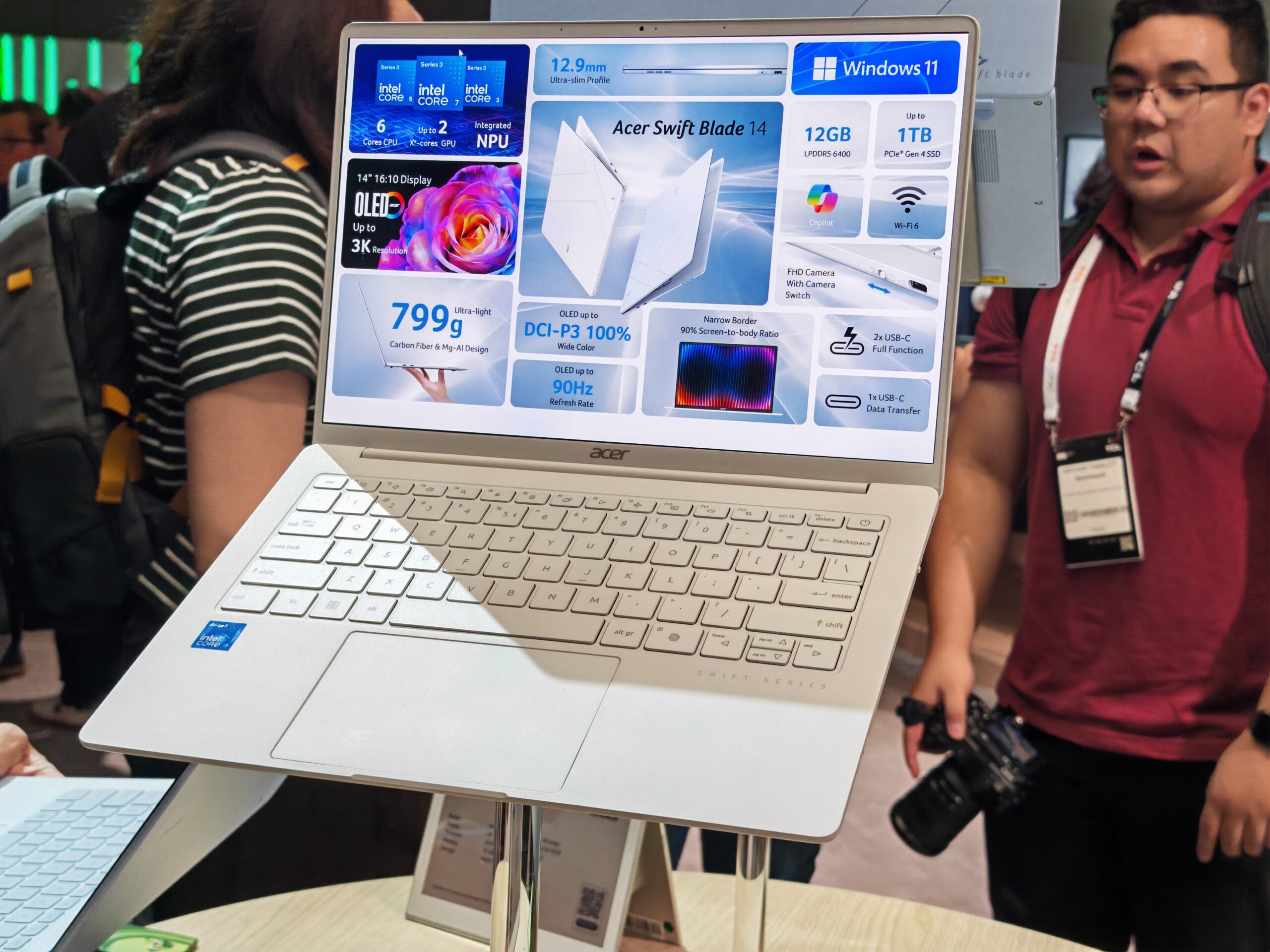 Acer Unveils Swift Blade 14: Ultralight 799g OLED Laptop